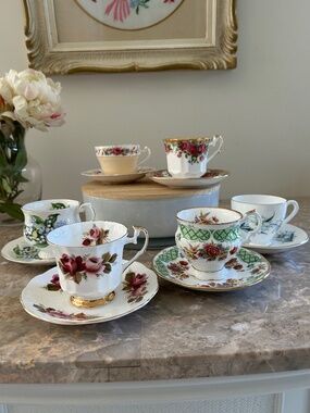 Vintage Cups & Saucers - 6 Sets